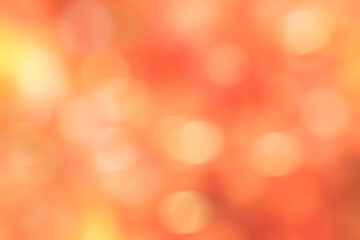 Orange abstract background blur with bokeh