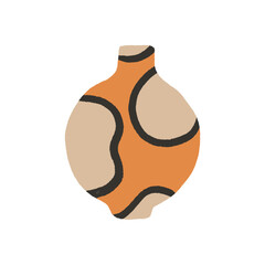 Ceramic vase, jug. Abstract ceramics concept. Vector. Fashion hand drawn illustration.