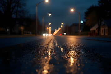 night traffic in the city