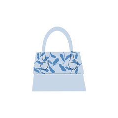 Women's bag, hobo. Fashion accessory. Hand drawn vector illustration. Isolated element.