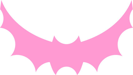 halloween bat symbol in bright neon color