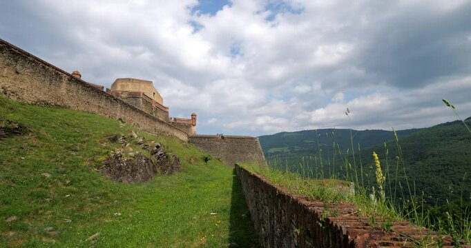 Fort Lagarde, built by Vauban. Prats de Mollo la Preste, Pyrenees Orientales, Occitania, France.