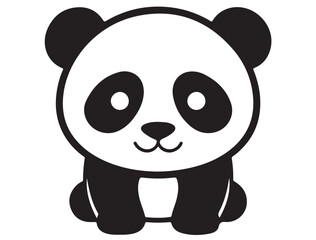  CUTE PANDA SILHOUETTE