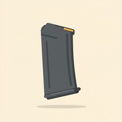 Black Rifle Clip Vector with Shadow