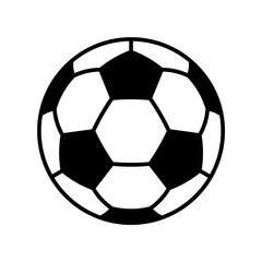 Soccer ball or football flat vector icon for sports apps and websites