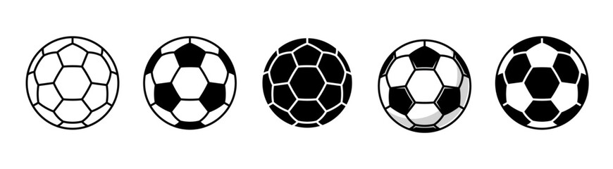 Soccer ball icon. football simple black style, Vector illustration