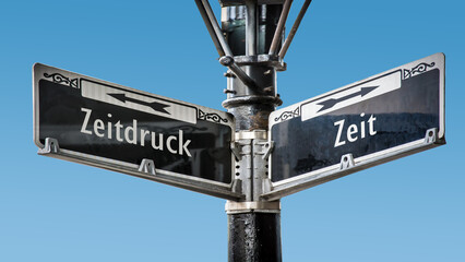 Signposts the direct way to time versus time pressure
