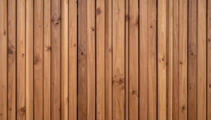 Fototapeta premium Warm toned wooden planks arranged vertically create a textured background