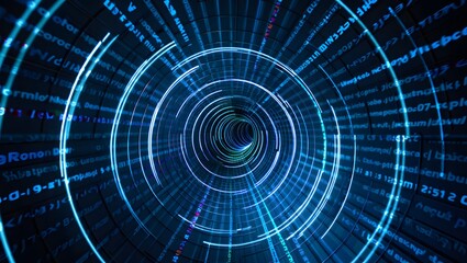 Fototapeta premium Futuristic Digital Radar Interface