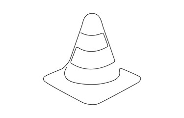 Title:
Continuous line vector illustration design traffic cone, Road cone line continuous drawing vector, continuous line vector illustration design traffic cone, one line continuous drawing traffic .