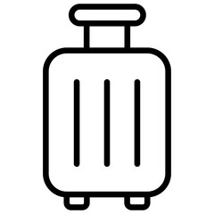The symbolic icon of a suitcase is used primarily to transport clothes and other belongings while traveling or on business trips.