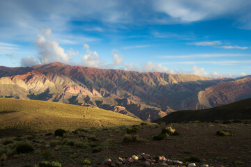 mountain landscape with clouds