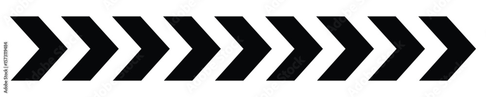 Wall mural arrow moving dynamic symbols. road lines arrow zigzag chevron speeds flat style.