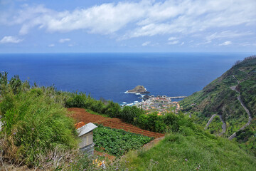 Trek à Madère 2025 - Jour 7 (vue aérienne de Porto Moniz)