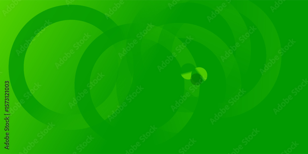 Poster abstract green background with circles. dynamic shapes composition. eps10 vector