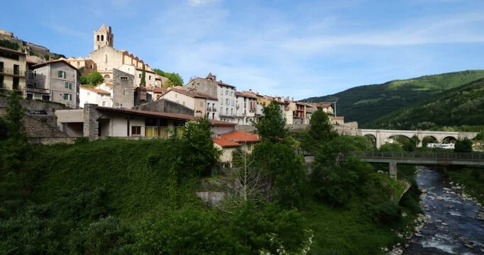 Prats de Mollo la Preste, Pyrenees Orientales, Occitania, France.