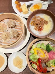 Chinese dim sum set lunch menu