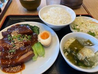 Chinese set lunch menu