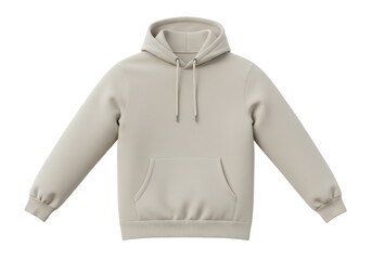 Isolated Beige Hoodie Sweatshirt Casual Fashion Apparel