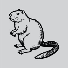 Groundhog Graphic for T-Shirt Design