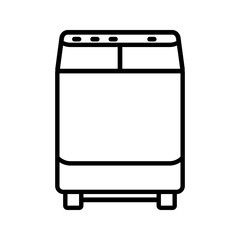 Washing Machine icon set. flat illustration of vector icon