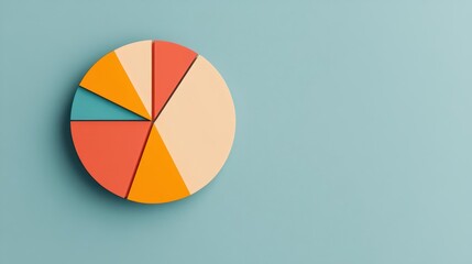 Fototapeta premium Pie chart infographic visualizing global sanctions and their economic targets