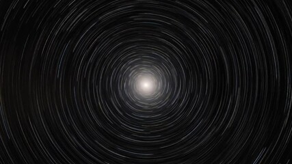 Cosmic star spiral tunnel with glowing center in deep space effect. Seamless looping 4K time-lapse animation video background - Powered by Adobe