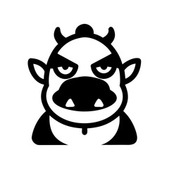 vector illustration of a ogre