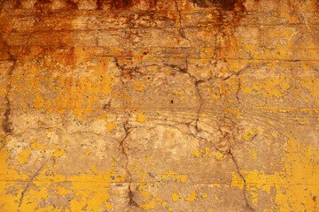 Rust corrosion surface on metal with deep orange and red tones forming rugged abstract texture useful for backgrounds and texture designers. Texture