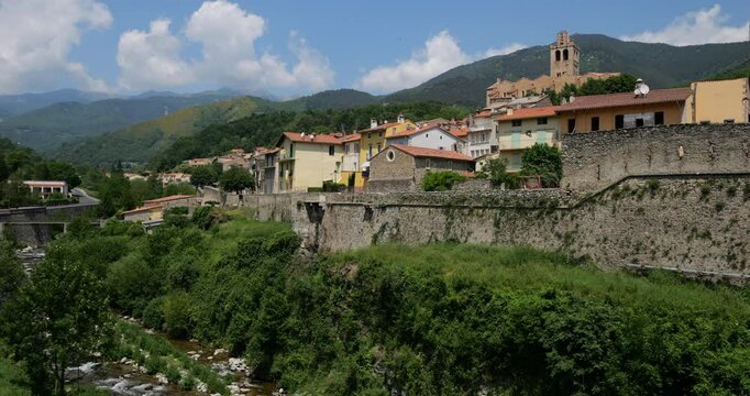 Prats de Mollo la Preste, Pyrenees Orientales, Occitania, France.