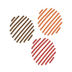 Fototapeta premium Abstract Art Unique Colorful Line Art Shapes Background