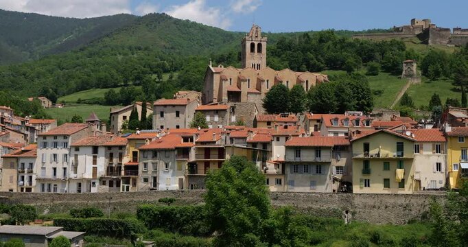Prats de Mollo la Preste, Pyrenees Orientales, Occitania, France.