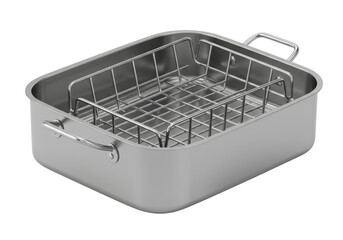 Isolated Roasting Pan with Rack for Cooking