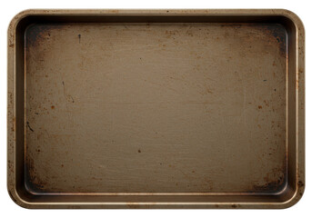 Isolated Used and Stained Baking Sheet