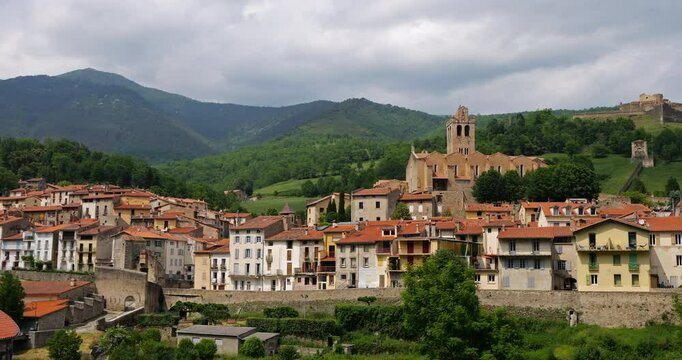 Prats de Mollo la Preste, Pyrenees Orientales, Occitania, France.