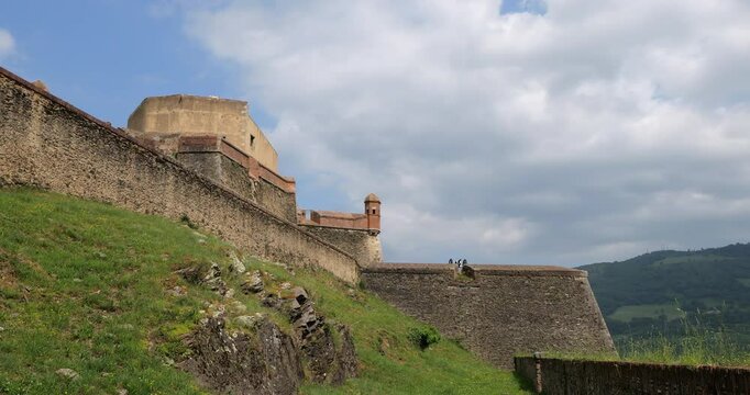 Fort Lagarde, built by Vauban. Prats de Mollo la Preste, Pyrenees Orientales, Occitania, France.
