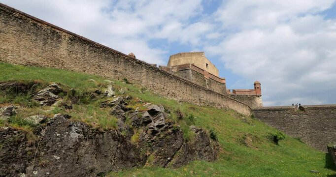 Fort Lagarde, built by Vauban. Prats de Mollo la Preste, Pyrenees Orientales, Occitania, France.