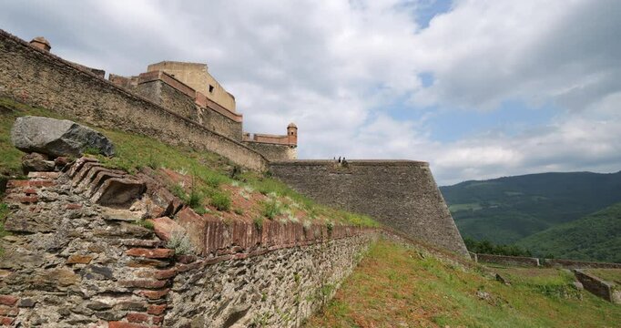 Fort Lagarde, built by Vauban. Prats de Mollo la Preste, Pyrenees Orientales, Occitania, France.