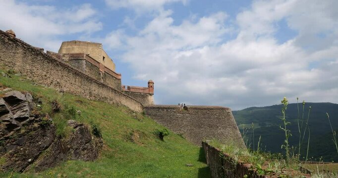 Fort Lagarde, built by Vauban. Prats de Mollo la Preste, Pyrenees Orientales, Occitania, France.