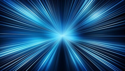 blue speed lines burst background