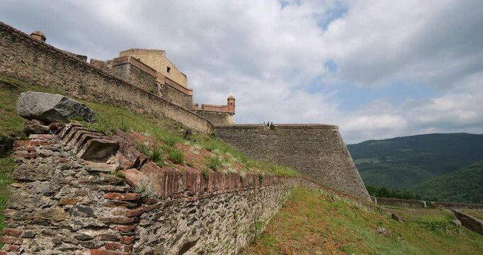 Fort Lagarde, built by Vauban. Prats de Mollo la Preste, Pyrenees Orientales, Occitania, France.