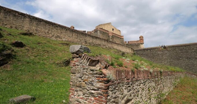 Fort Lagarde, built by Vauban. Prats de Mollo la Preste, Pyrenees Orientales, Occitania, France.