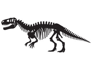 DINOSAUR SKELETON SILHOUETTE