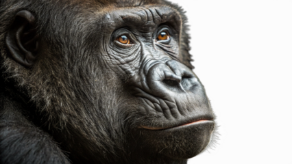Gorilla, isolated transparent background