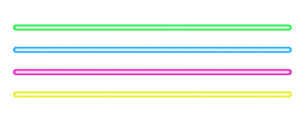 Glowing light line isolated on transparent background. Light ray sparkle effect. Colorful neon lines border. Light beam. Shine light rays flare. Laser line set. Glow design elements, PNG