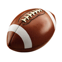 Football with a white stripe on it