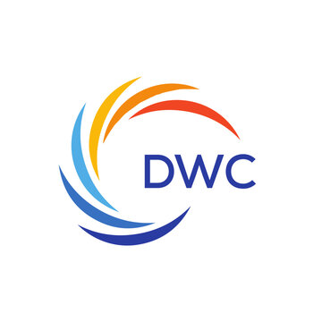 DWC logo design on white  background.