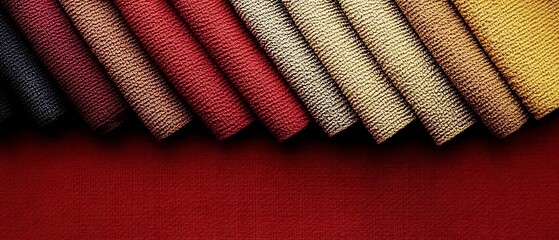 Vibrant Collection of Colorful Felt Fabric Sheets Organized Neatly in a Studio Setting Creative Design Inspiration 
