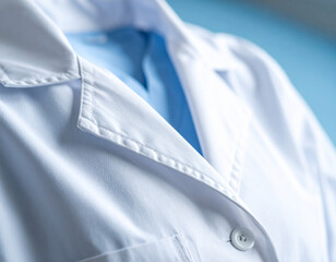 A close-up of a generic medical gown made of soft, textured fabric, emphasizing patient comfort and dignity.