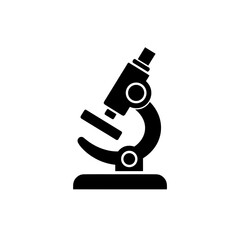 Illustration of a microscope used for scientific research and laboratory analysis and medical explorations